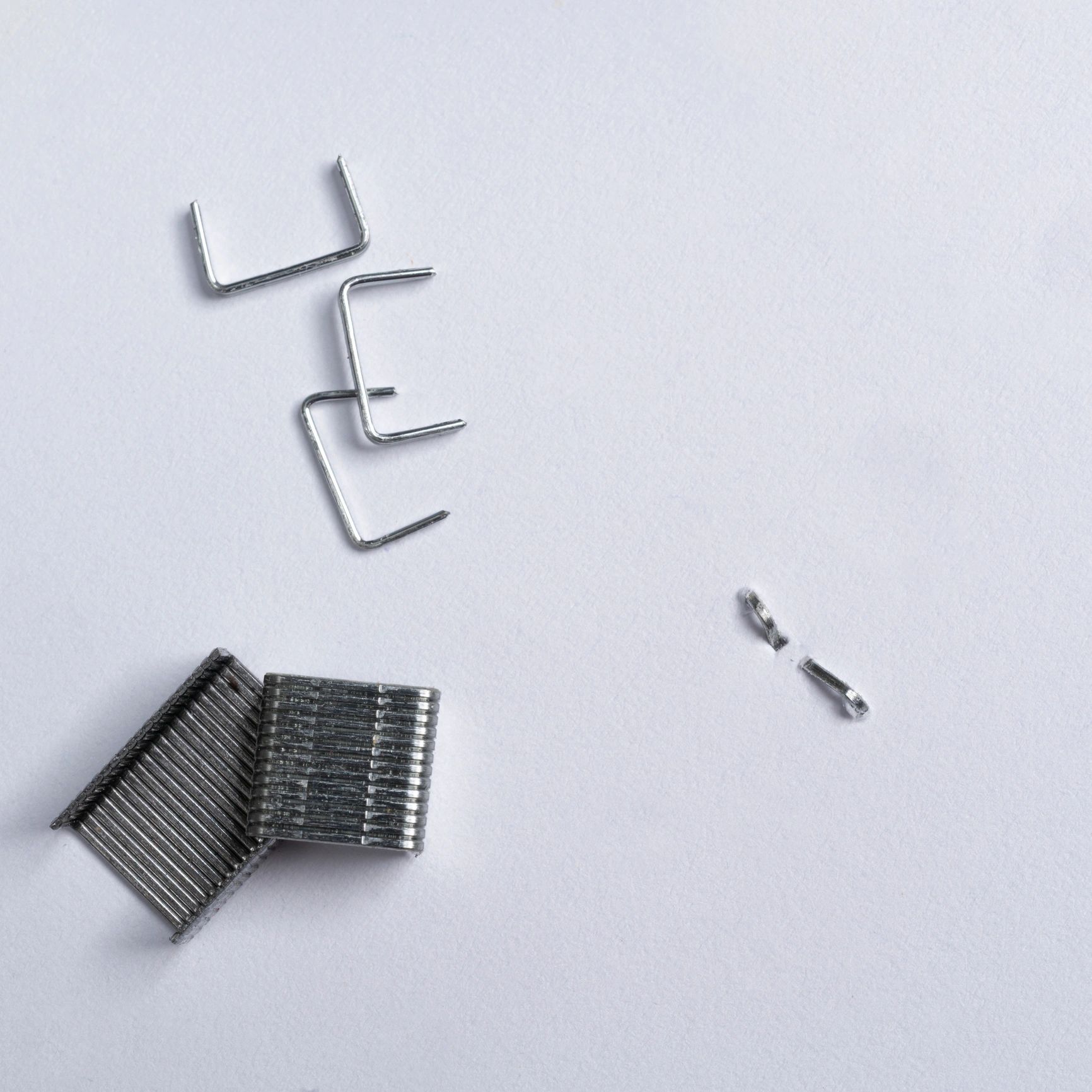 Close-up of metal fasteners