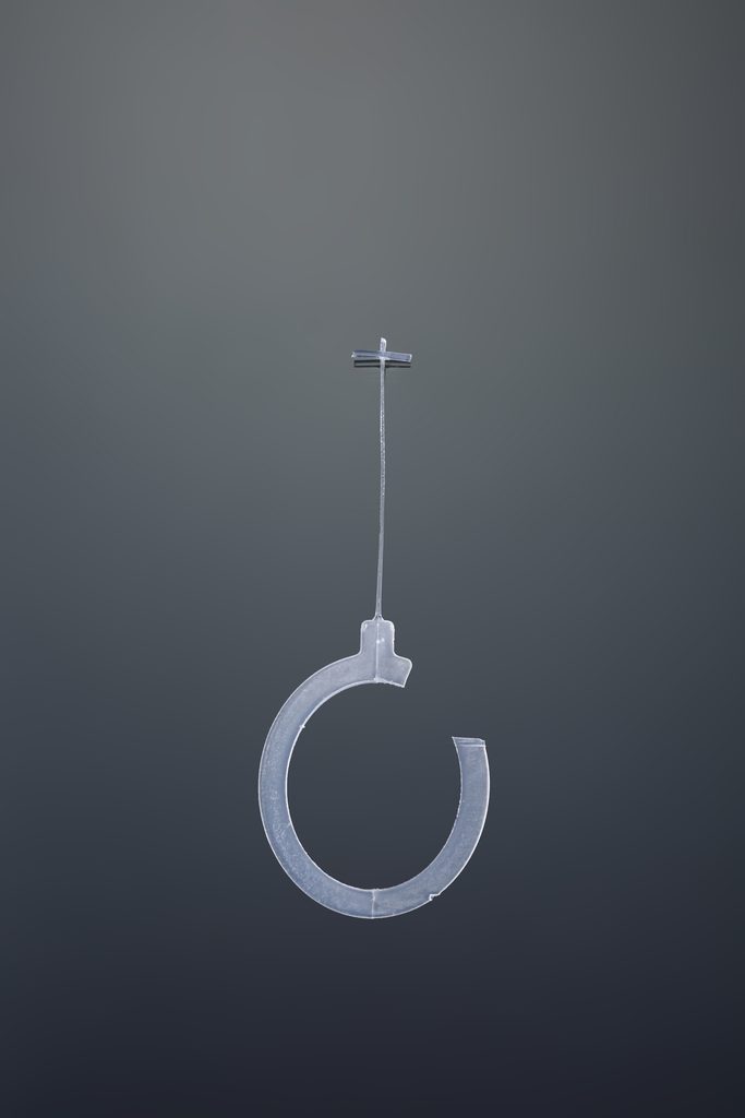 Oval hook tag pin