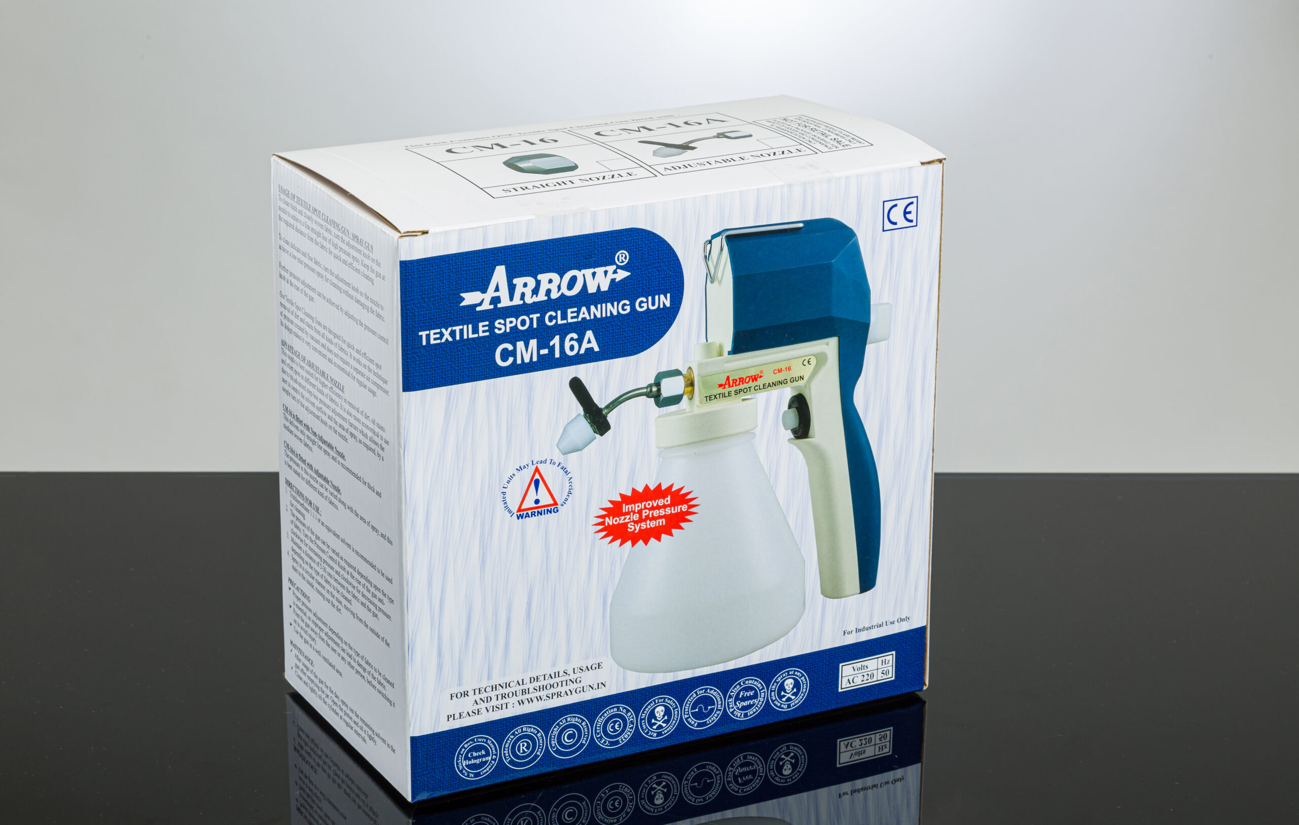 Arrow CM 16A spray gun packaging